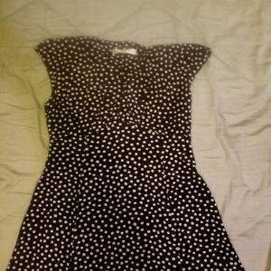 Polka Dotted Knee Length dress